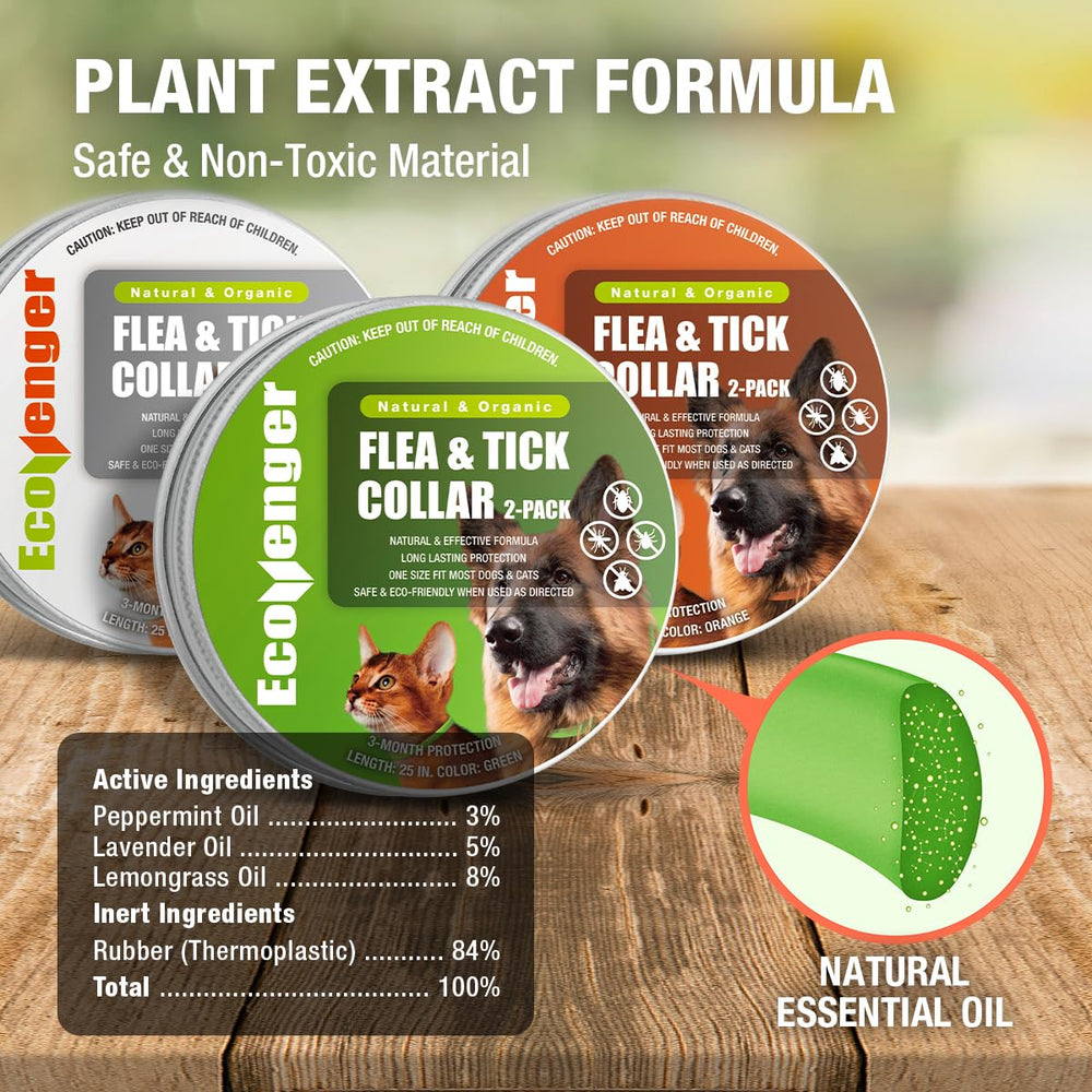 EcoVenger Flea Collar worn on dog neck demonstrates smooth wear
