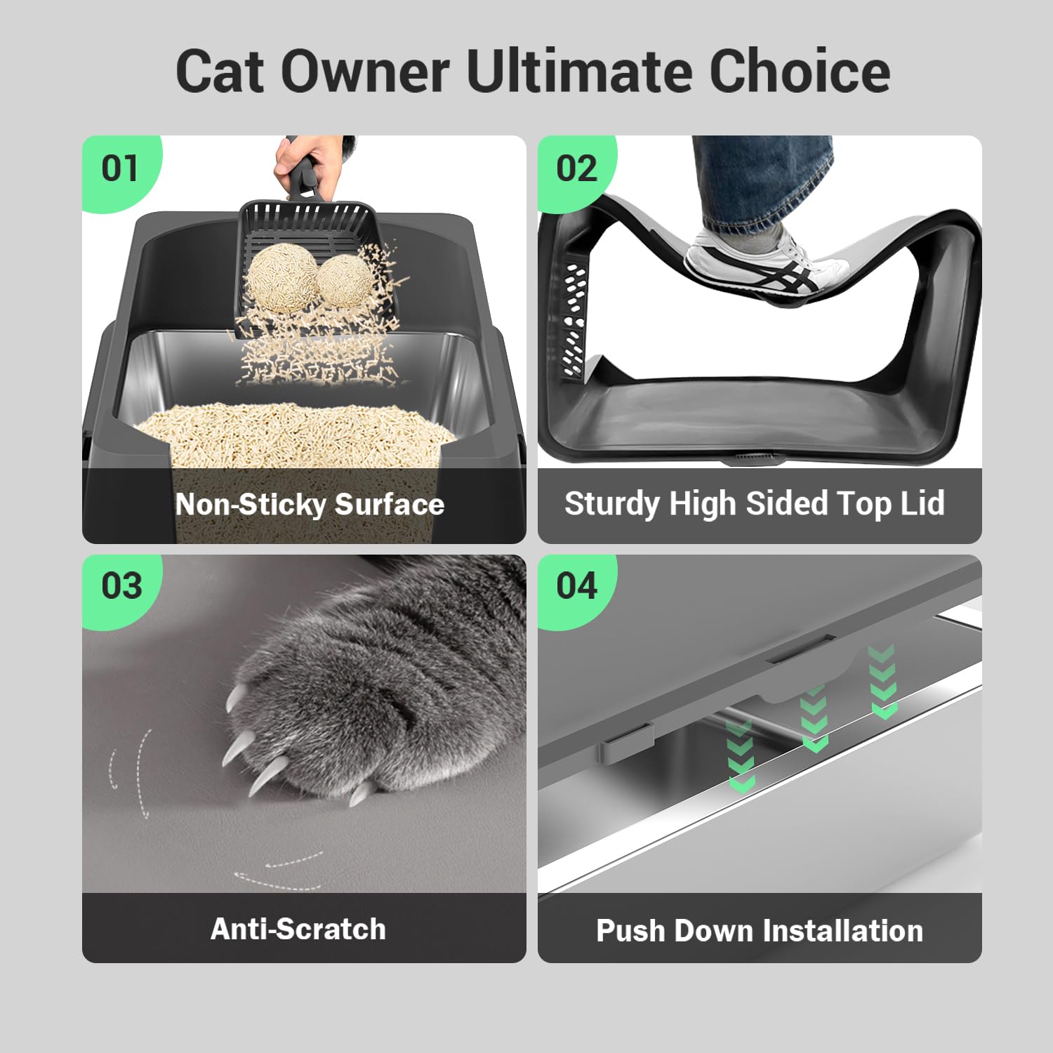 Ecsdsvsd XXXXL durable stainless steel surface resists scratches