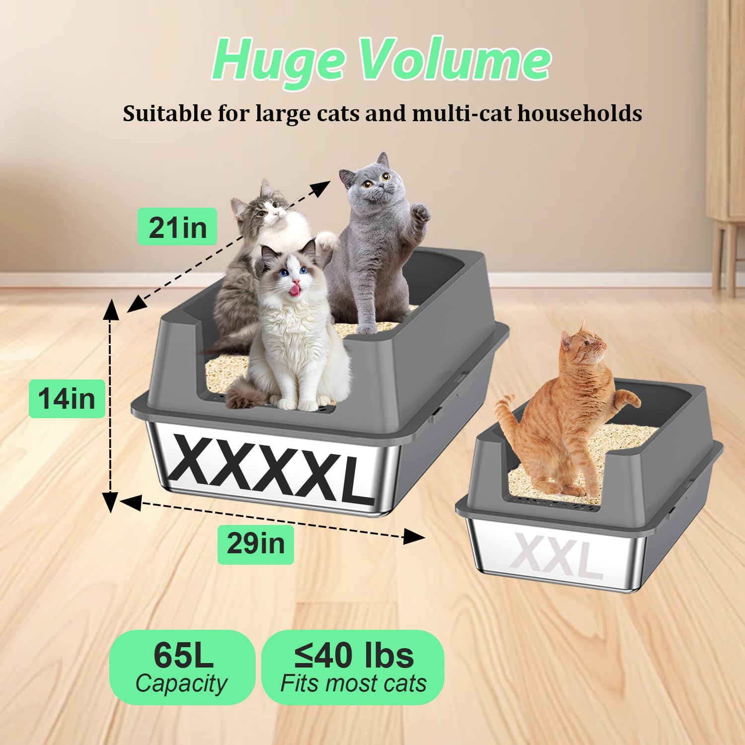 Ecsdsvsd XXXXL high-sides image highlights 14-inch walls for containment