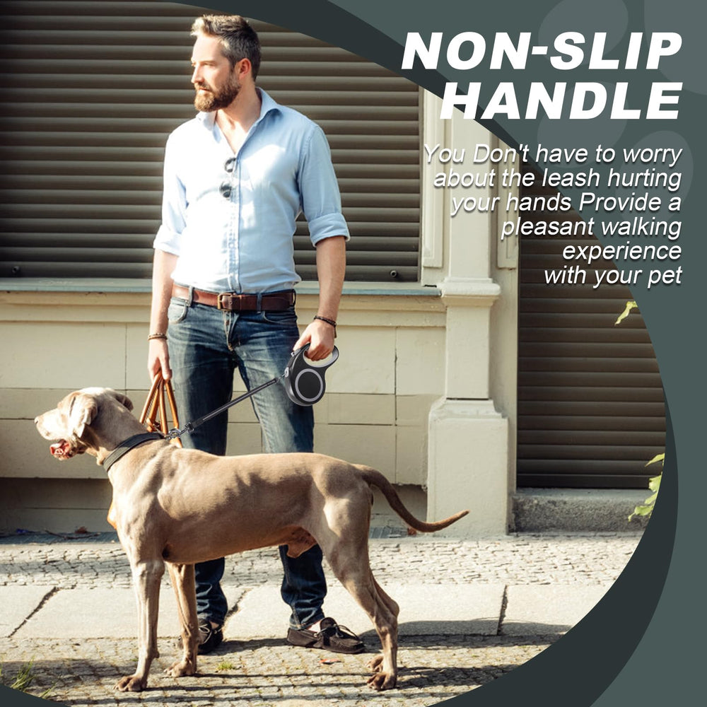 EC.TEAK retractable dog leash 20ft daily walk demonstrating practical everyday use.