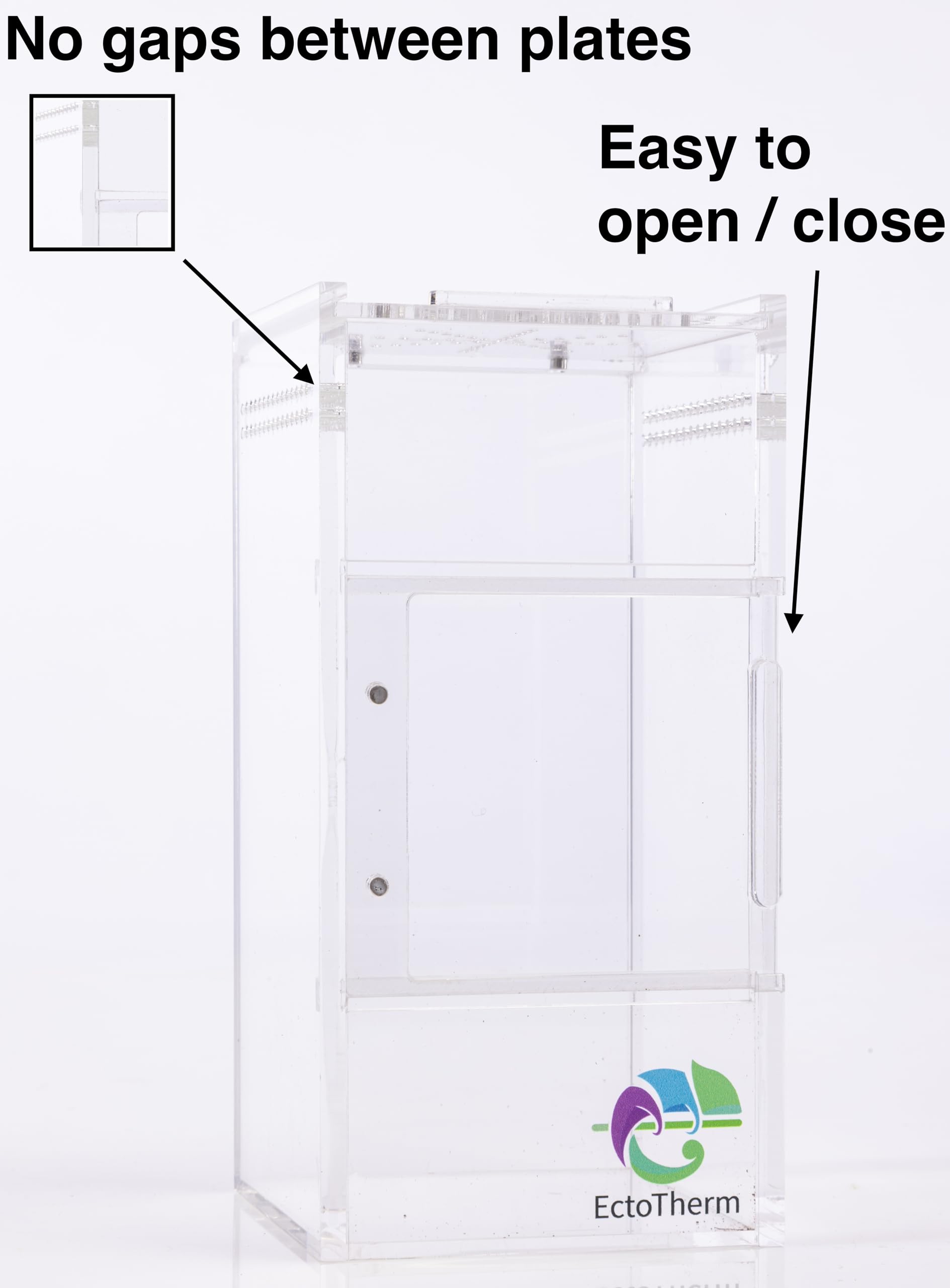 EctoTherm Jumping Spider Enclosure arboreal-use demonstrates versatile habitat for arboreal species.