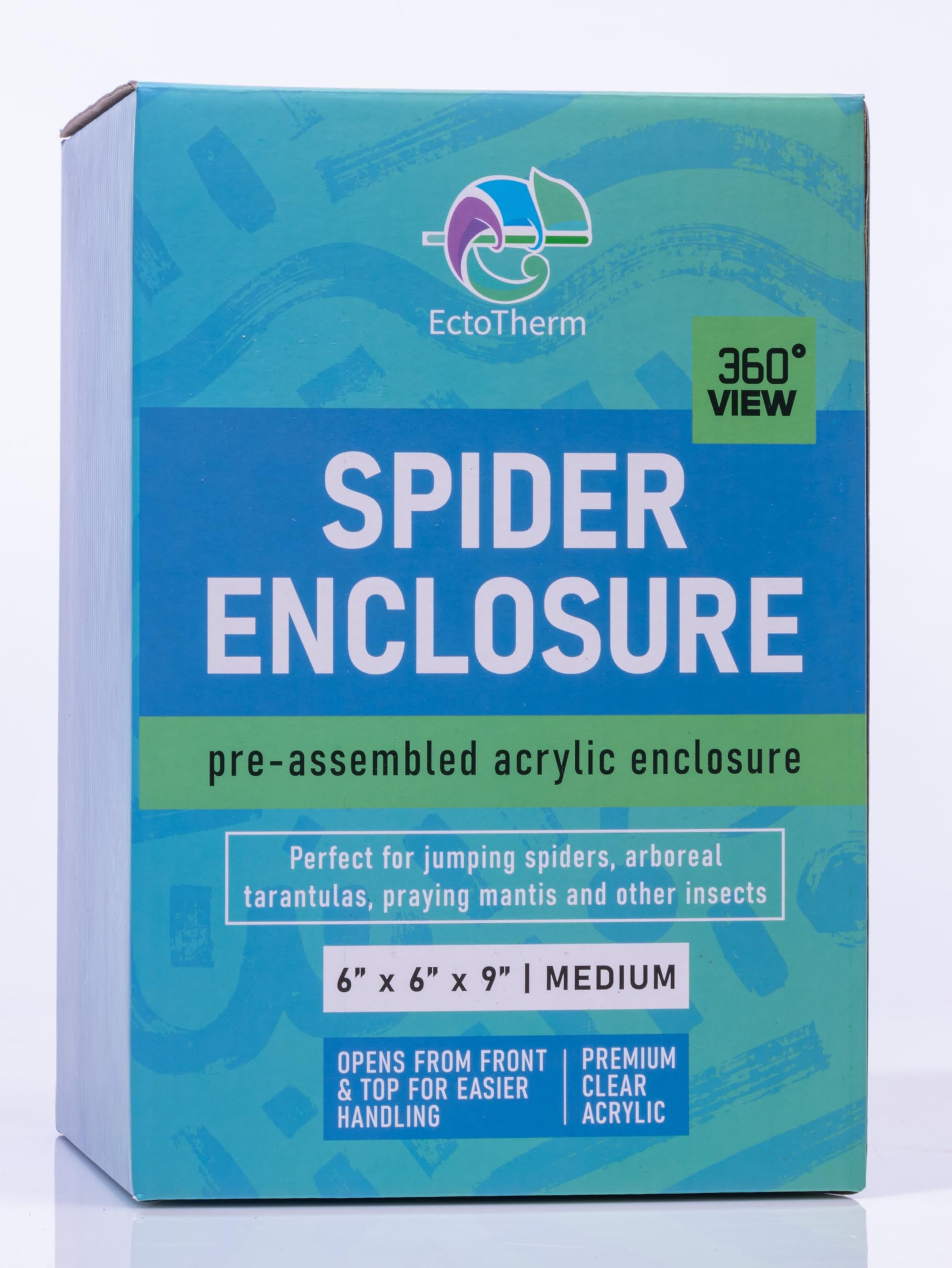 EctoTherm jumping spider enclosure preassembled for ready setup.