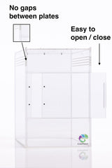 EctoTherm jumping spider enclosure side view showing durable acrylic.