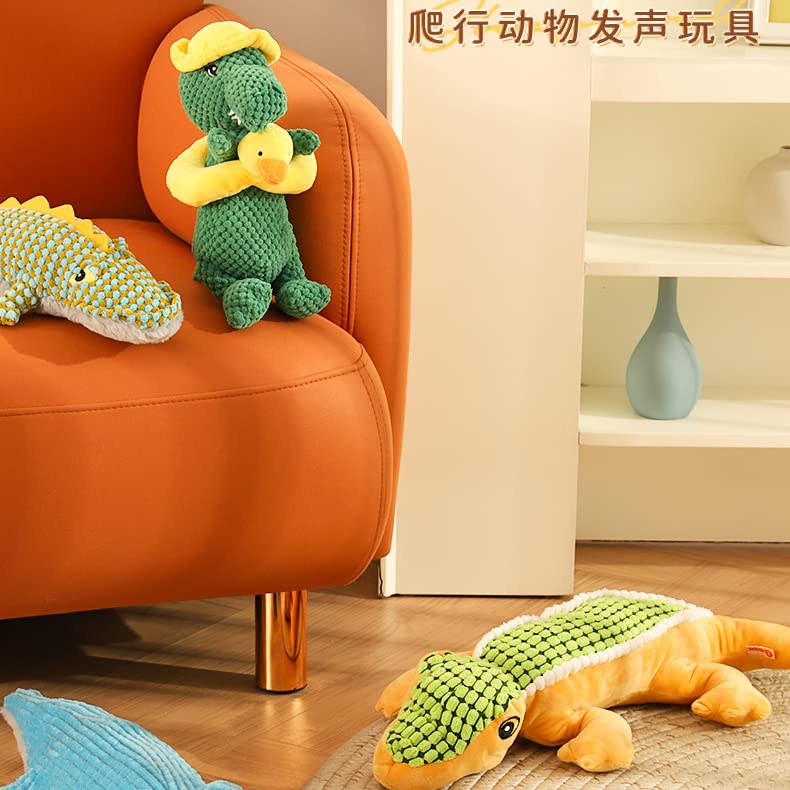 Edlike Squeaky Dinosaur Toy squeaker detail captures attention and reduces boredom.