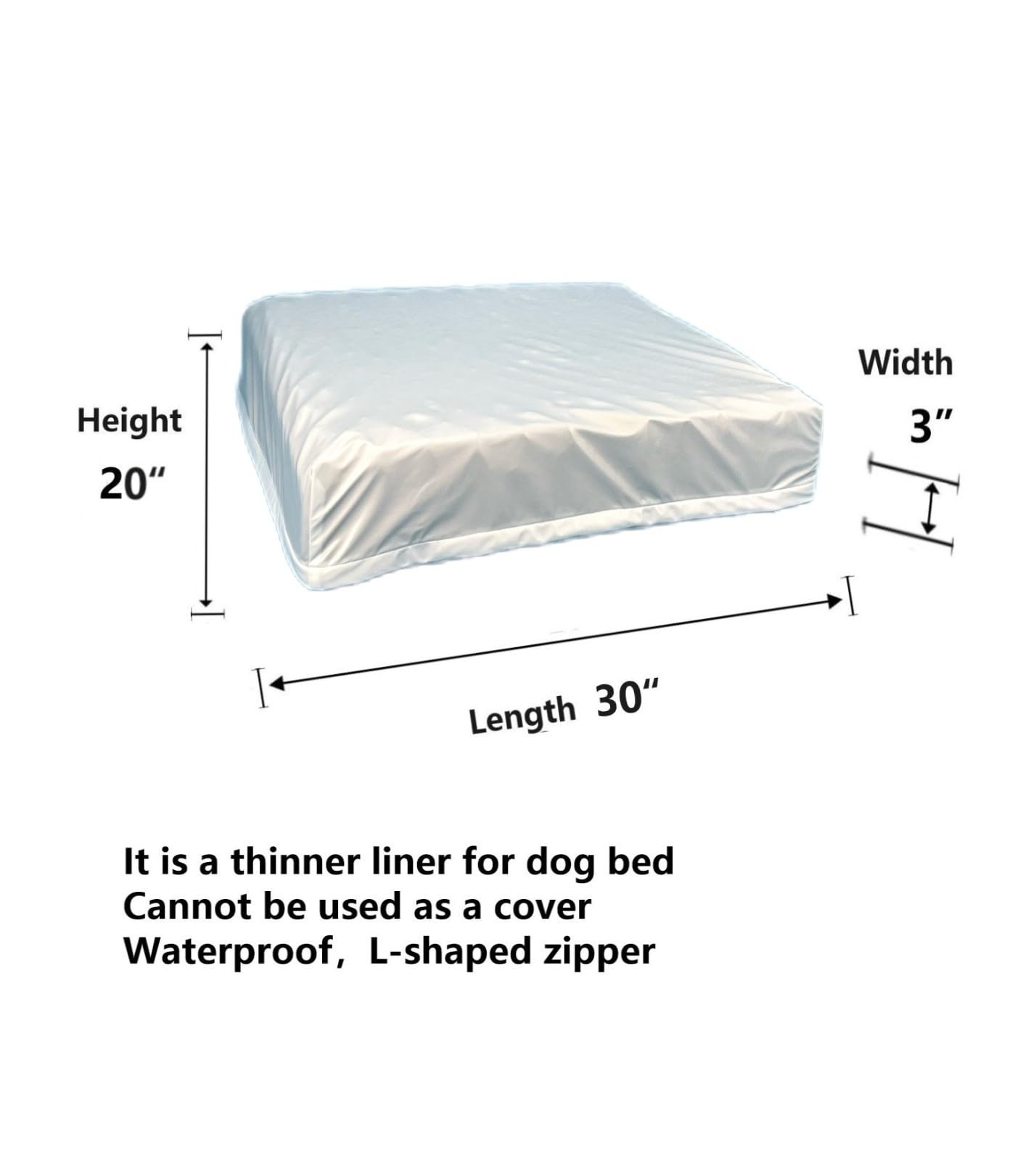 EechicSpace liner care tips warn against ironing the waterproof layer.