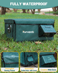 Eekkii heating pad with plush cover delivers cozy warmth for outdoor cats.
