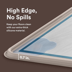 eenk pee pad tray holder silicone mat cleanable surface for easy wipe-down