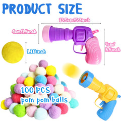 Eerrhhaq pom pom balls in macaroon colors for soft, safe chasing
