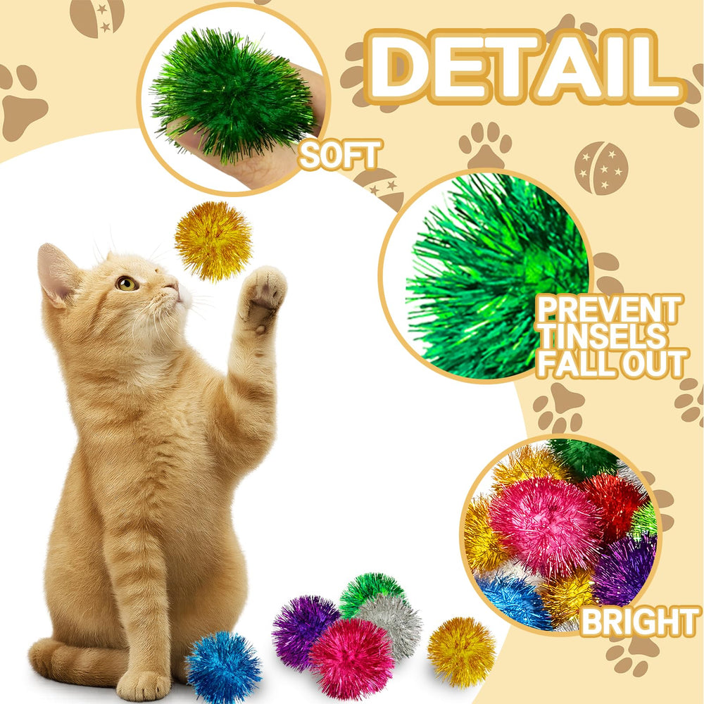 Eerrhhaq sparkle tassels and vibrant colors entice cats to play and exercise.