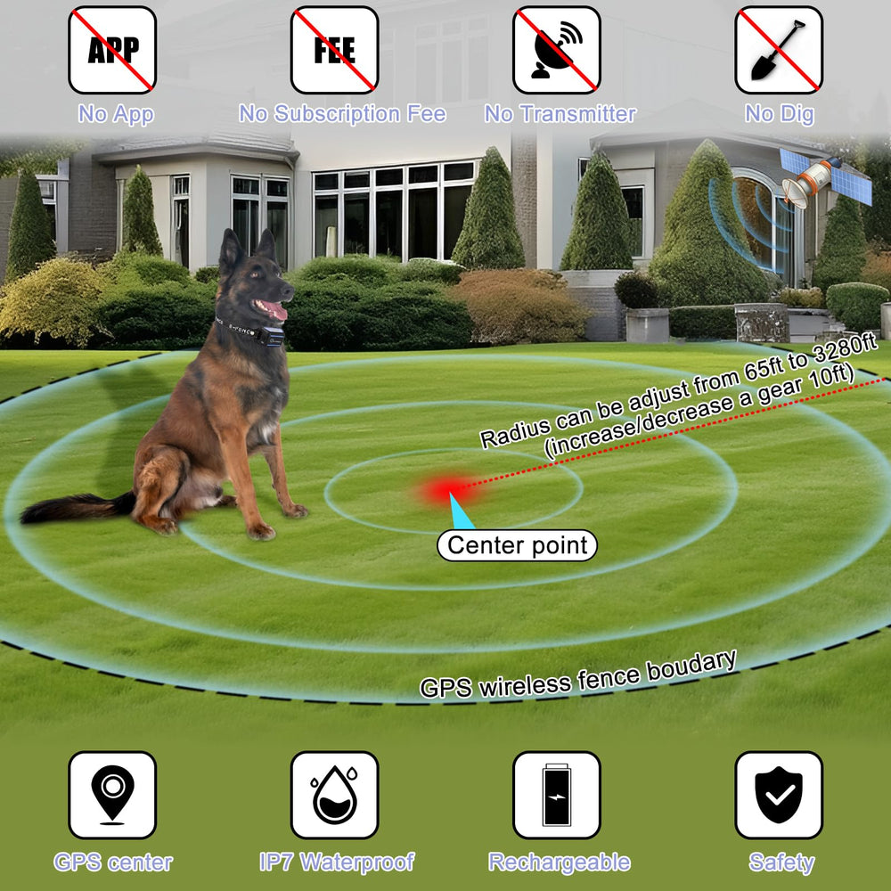 E-FENCE easy-to-use collar receiver with simple controls for travel.