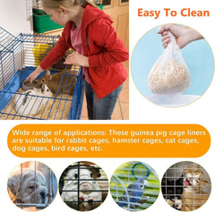 EFWEL leak-proof liner provides mess containment during cage maintenance.