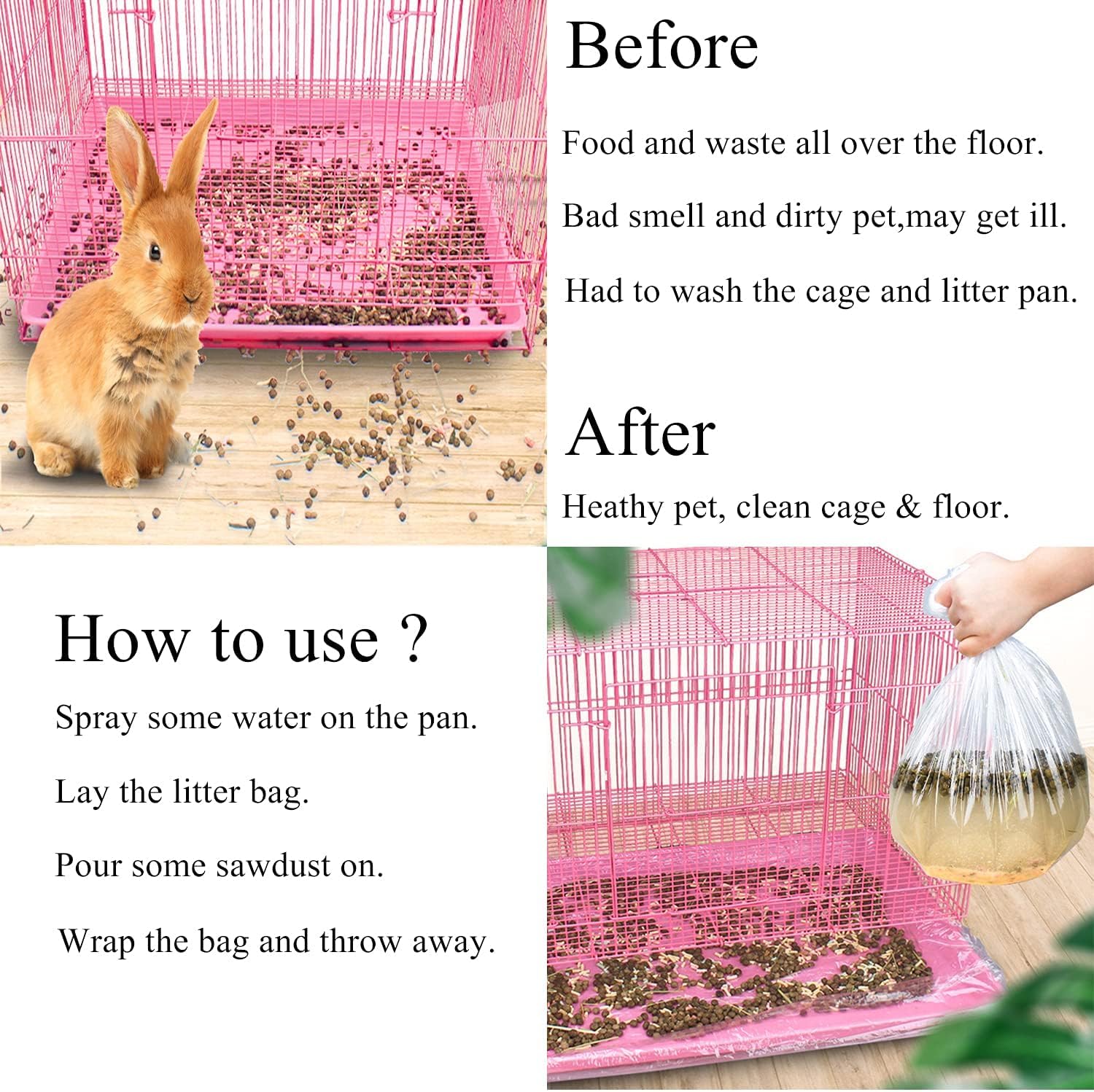 EFWEL versatile liner supports household tasks beyond cages, like DIY prep.