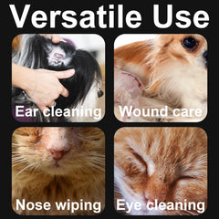 Egaageoi extended reach ear care for pets with lint-free tips