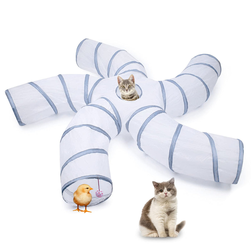 EGETOTA cat tunnel large open view invites curious indoor cats to explore.