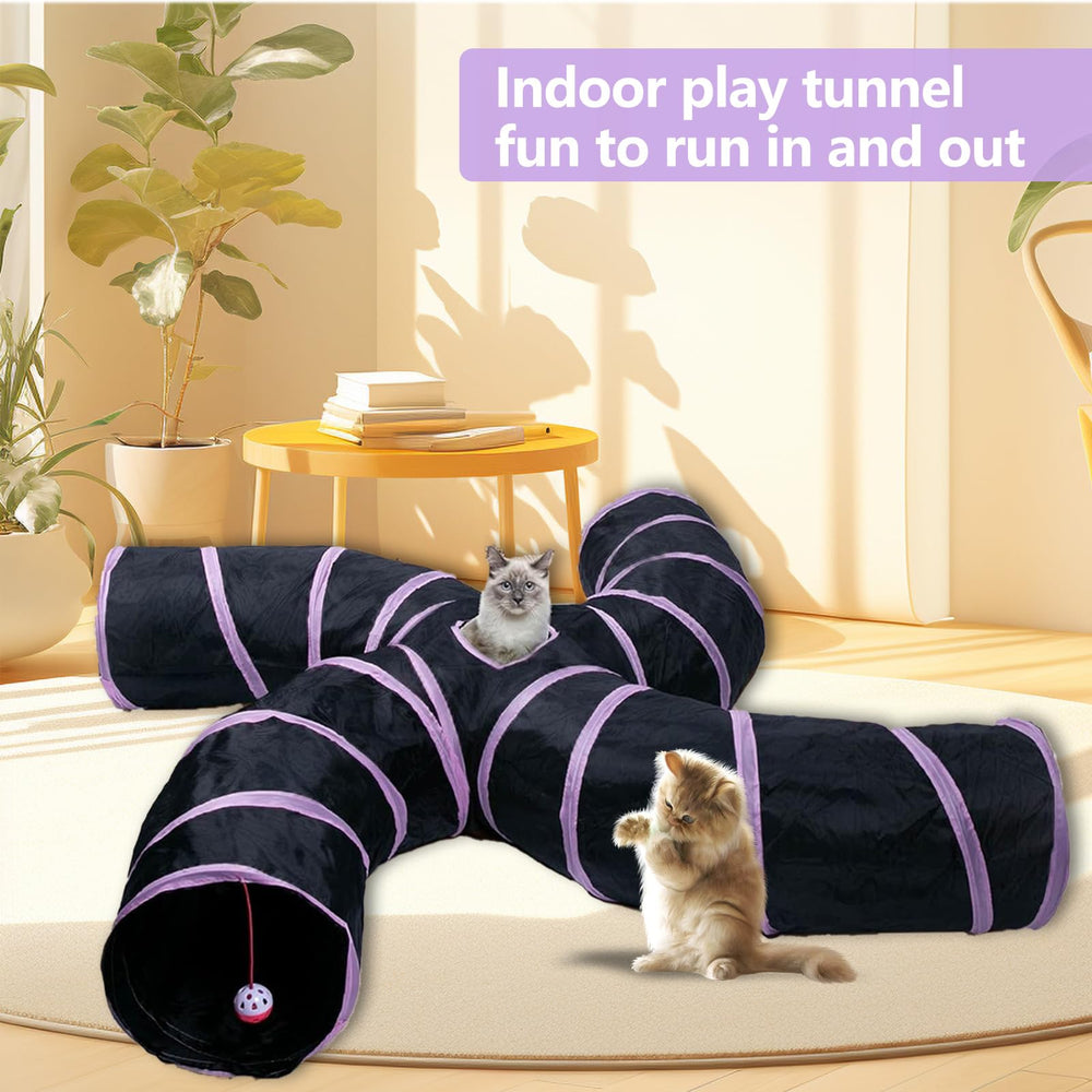 EGETOTA tunnel with play ball enhances engagement and chase games.