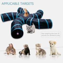 EGETOTA cat tunnel play ball inside boosts interactive play for pets.