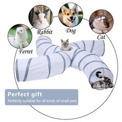 EGETOTA cat tunnel pop-up design stores compactly for easy setup and cleanup.