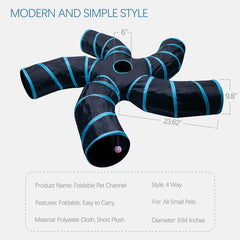 EGETOTA S-shape design maximizes indoor exploration and hiding spots.