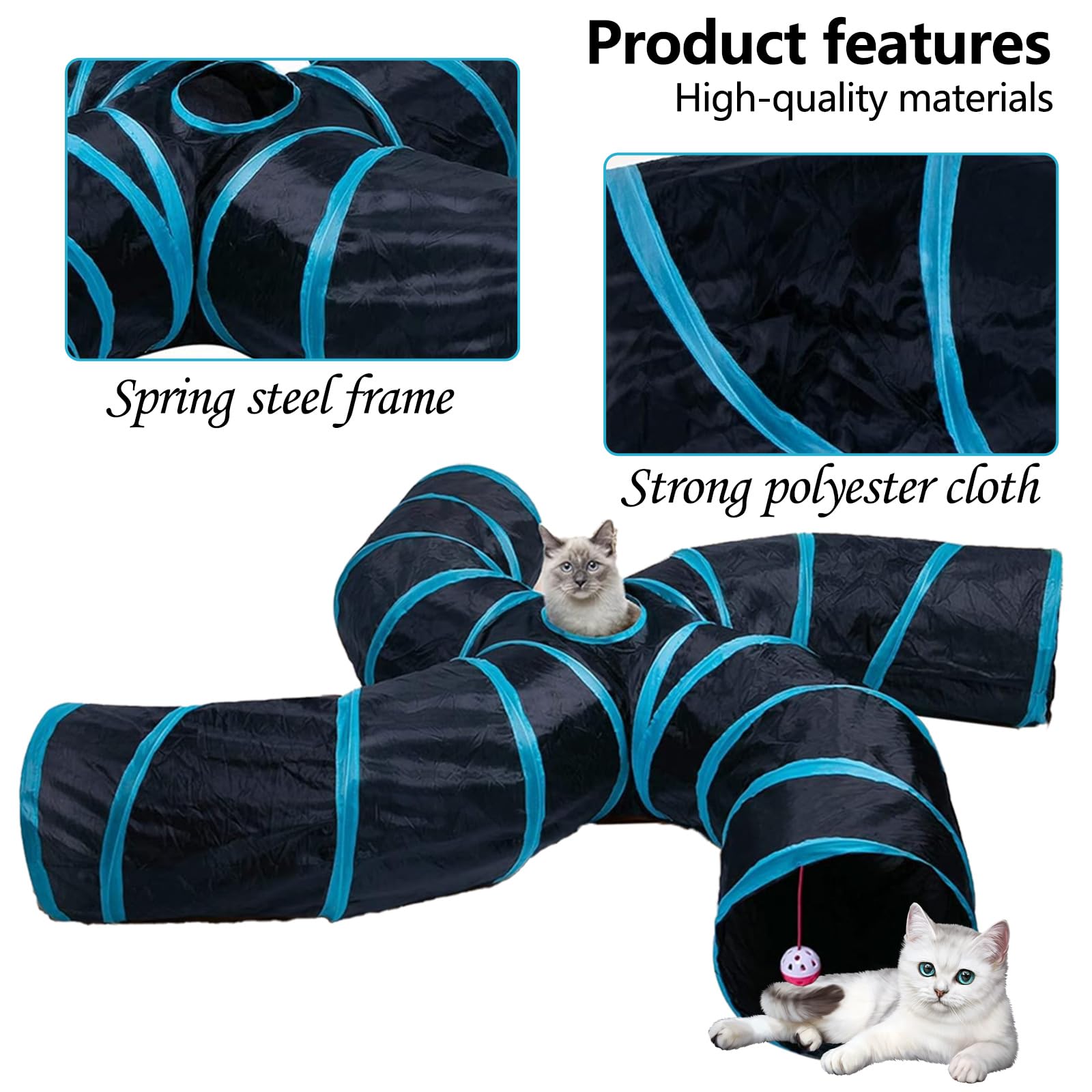 EGETOTA S4 cat tunnel four-way design with versatile routes