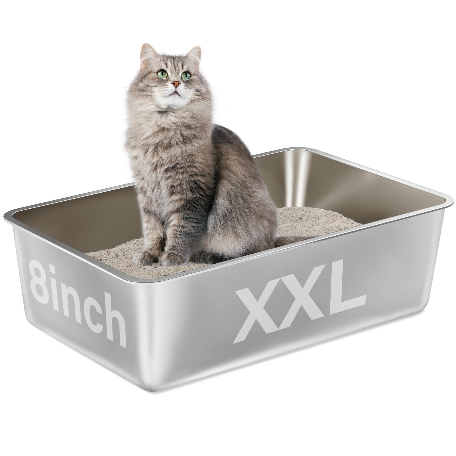 EGMEHOAD XXL exterior in stainless steel showing durable construction for large cats