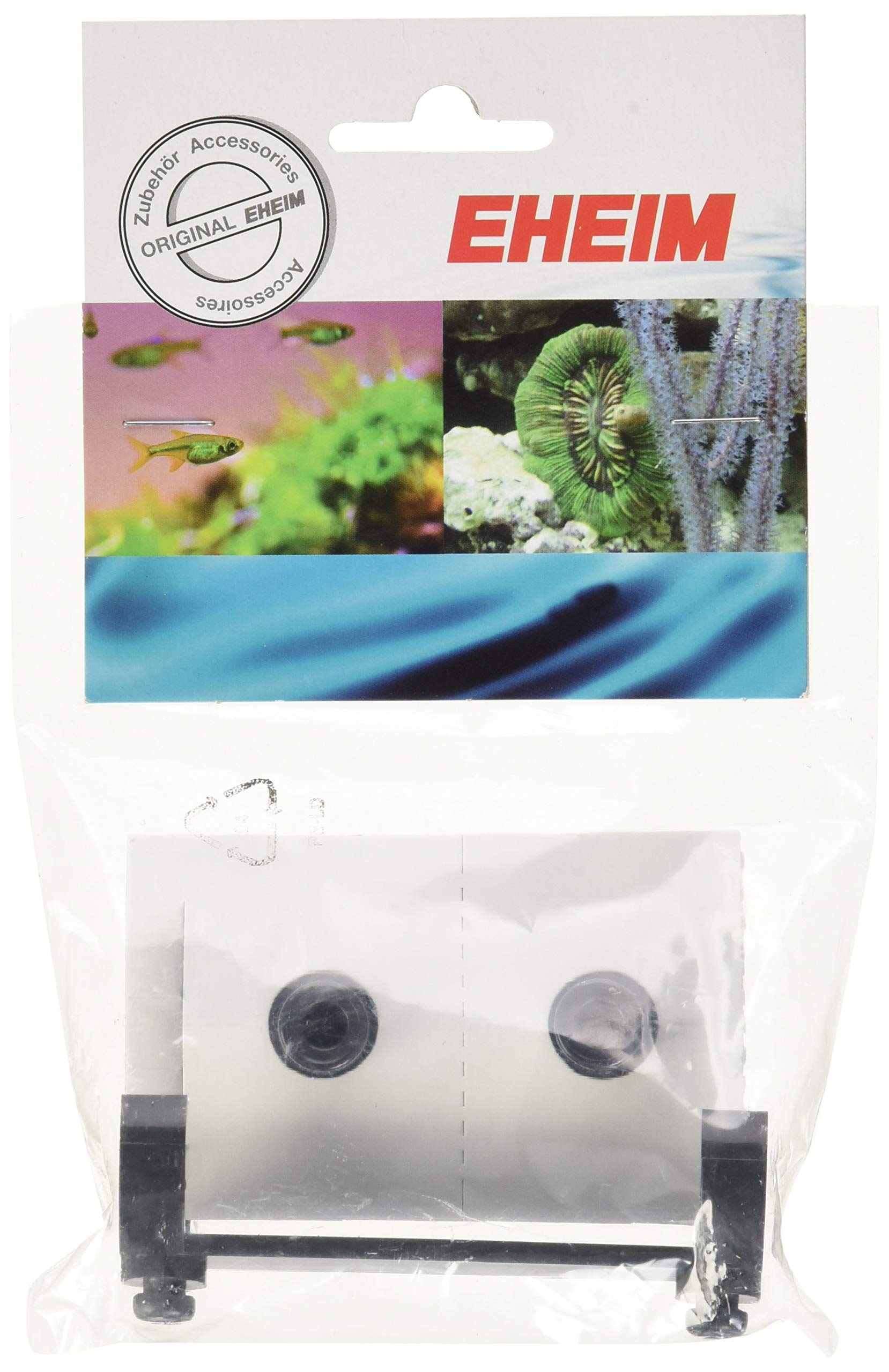 EHEIM Jager suction-cup close-up highlighting durable plastic clips for secure placement.