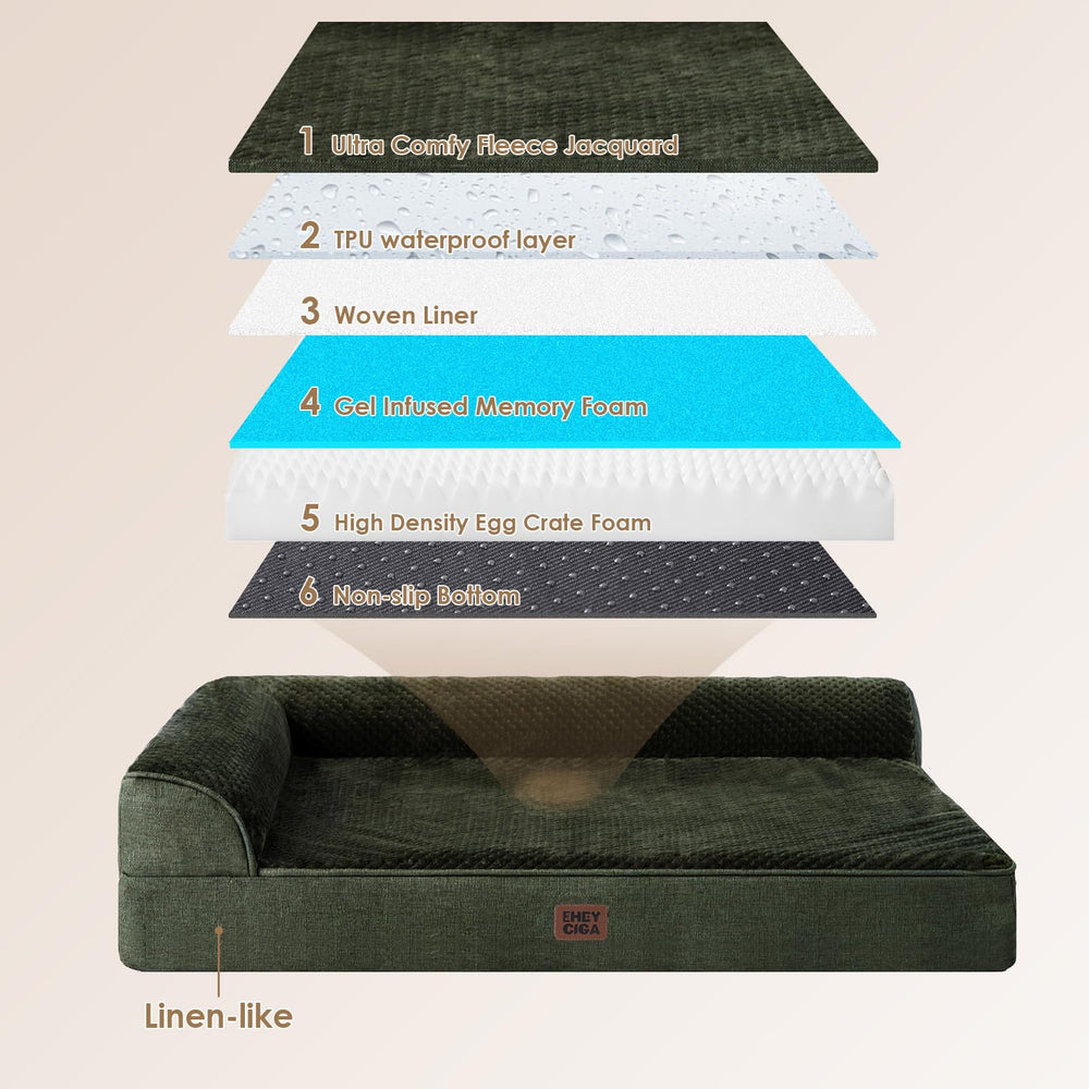 EHEYCIGA non-slip bottom keeps the bed in place