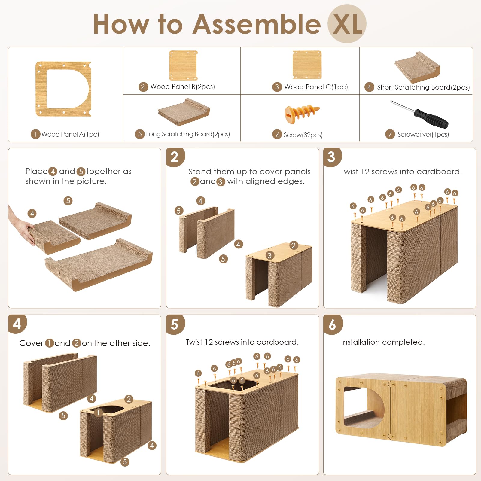 EHEYCIGA assembly video cue – easy setup with included tools.