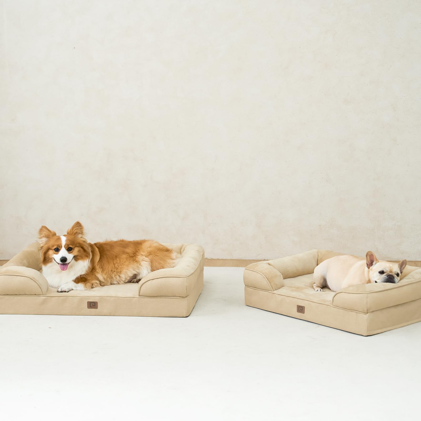 EHEYCIGA bed in room scene suggests cozy sleep-curled afternoon naps.