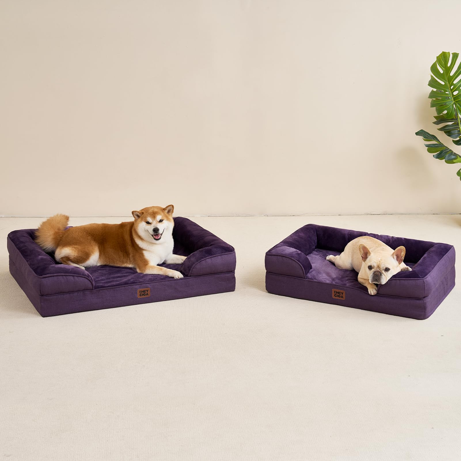 EHEYCIGA bed size guide view helps choosing the right fit.