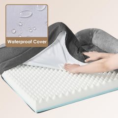 EHEYCIGA bolster edge support emphasizes neck cradling and comfort