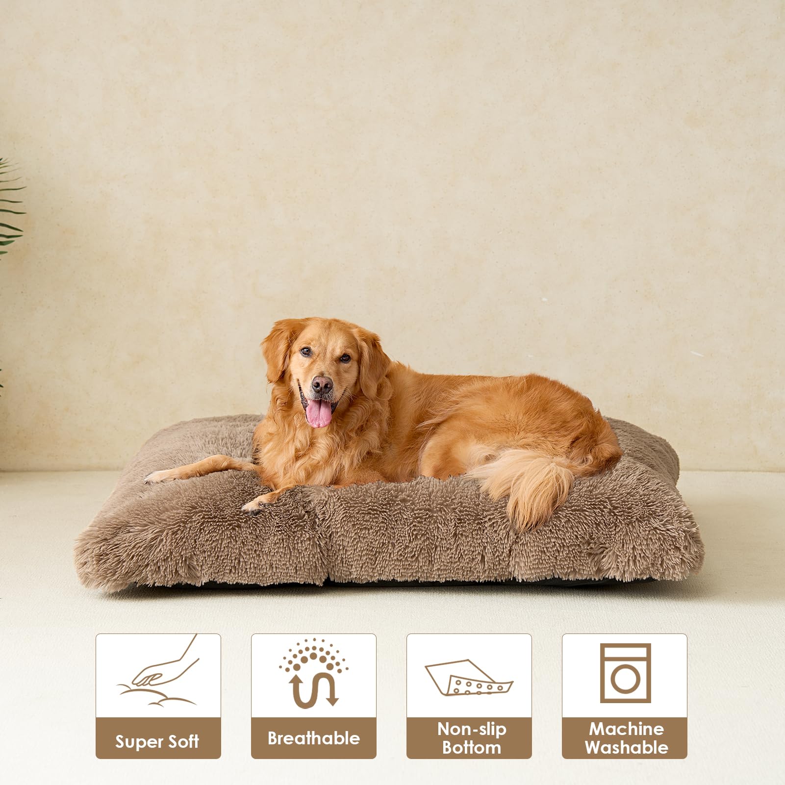 EHEYCIGA camel living-room display shows cozy interior for pet relaxation.