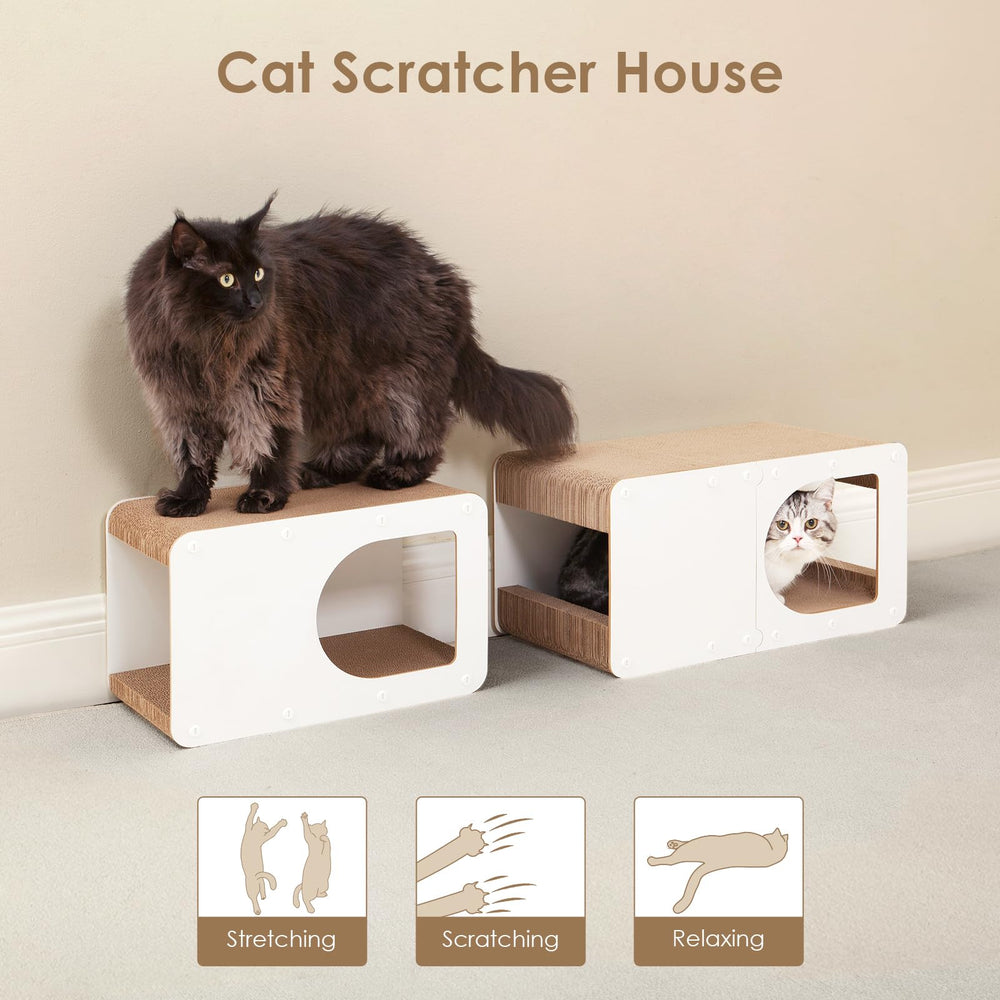 EHEYCIGA cardboard cat-scratcher board non-toxic, safe material for daily scratching sessions.