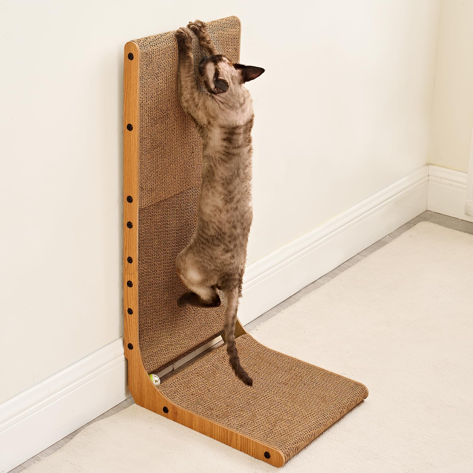 EHEYCIGA supports cats' stretching and relaxation after play.