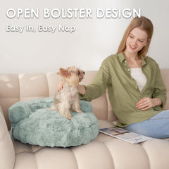 EHEYCIGA cat couch sage green angled shot for elegant furniture look and comfort.