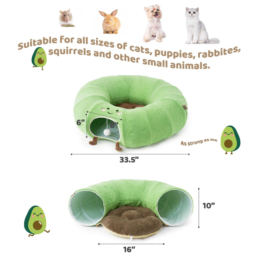 EHEYCIGA cat tunnel bed interactive balls boost engagement during play