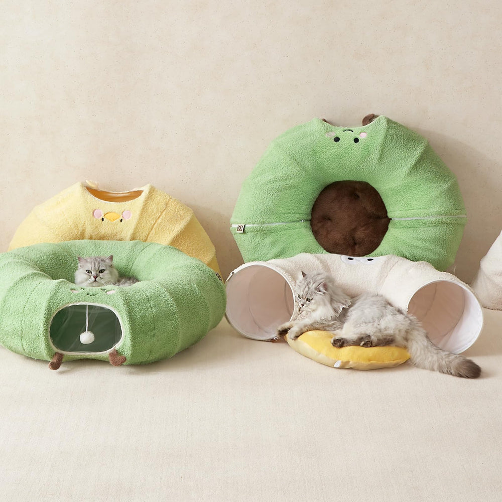 EHEYCIGA cat tunnel bed pets-friendly space for play and rest.