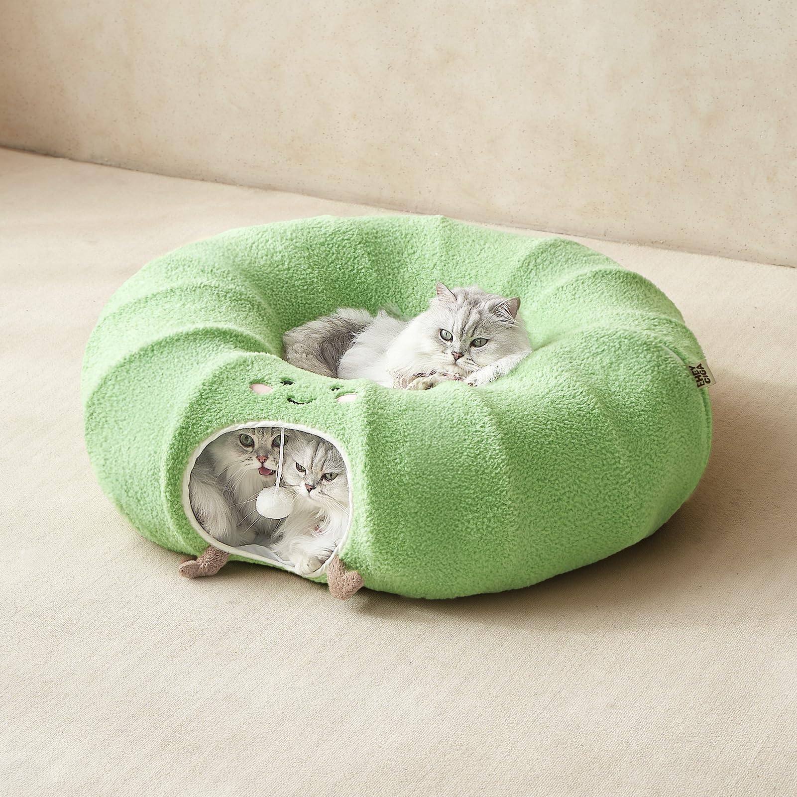 EHEYCIGA cat tunnel bed vacuum-packed packaging with quick fluff