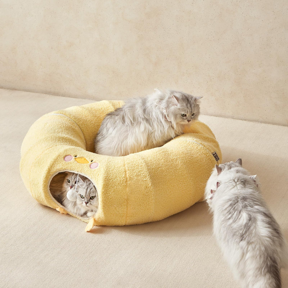 Product comes vacuum-packed; fluff cushion to restore shape in EHEYCIGA tunnel bed.