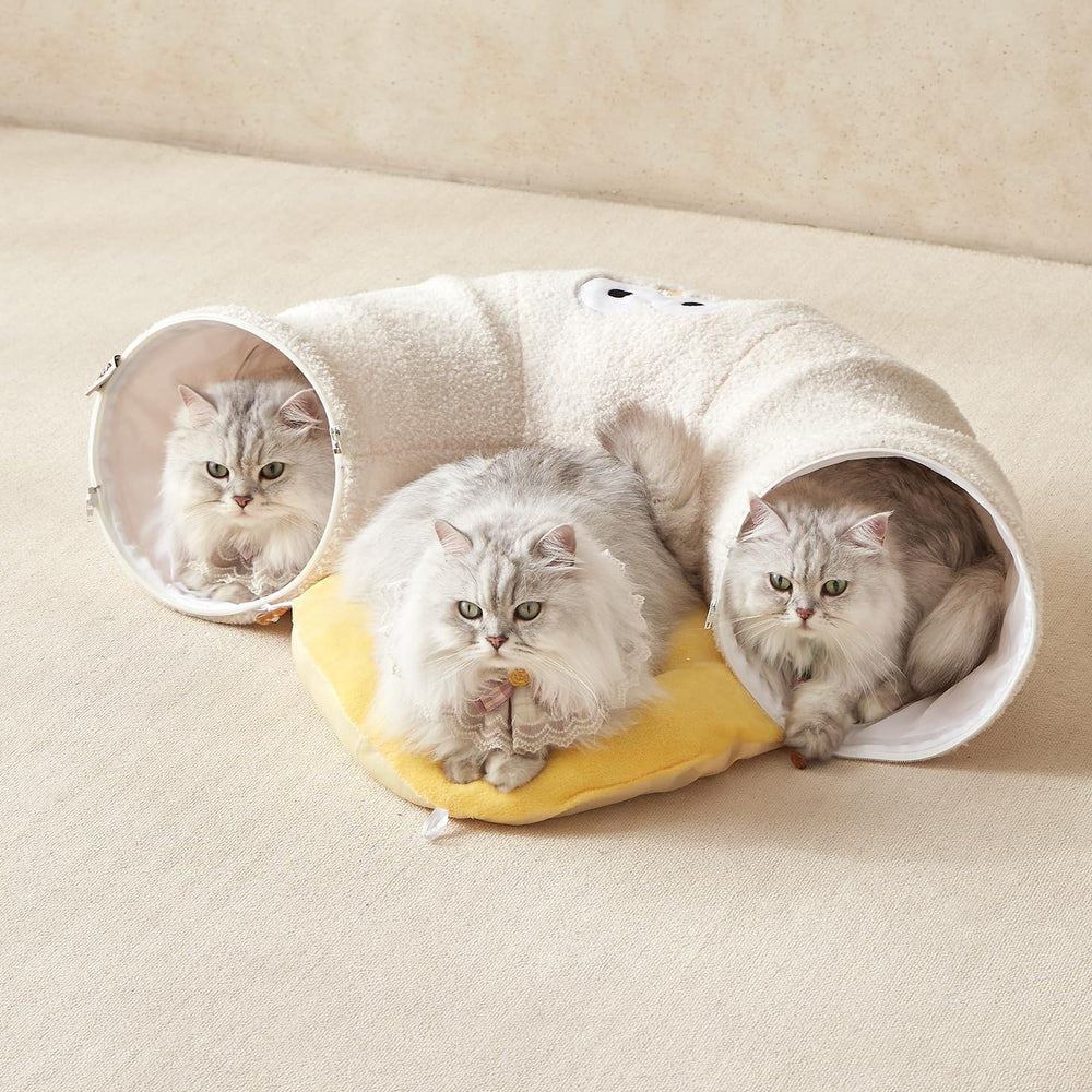 EHEYCIGA cat tunnel bed versatile shapes for circle or S configurations.