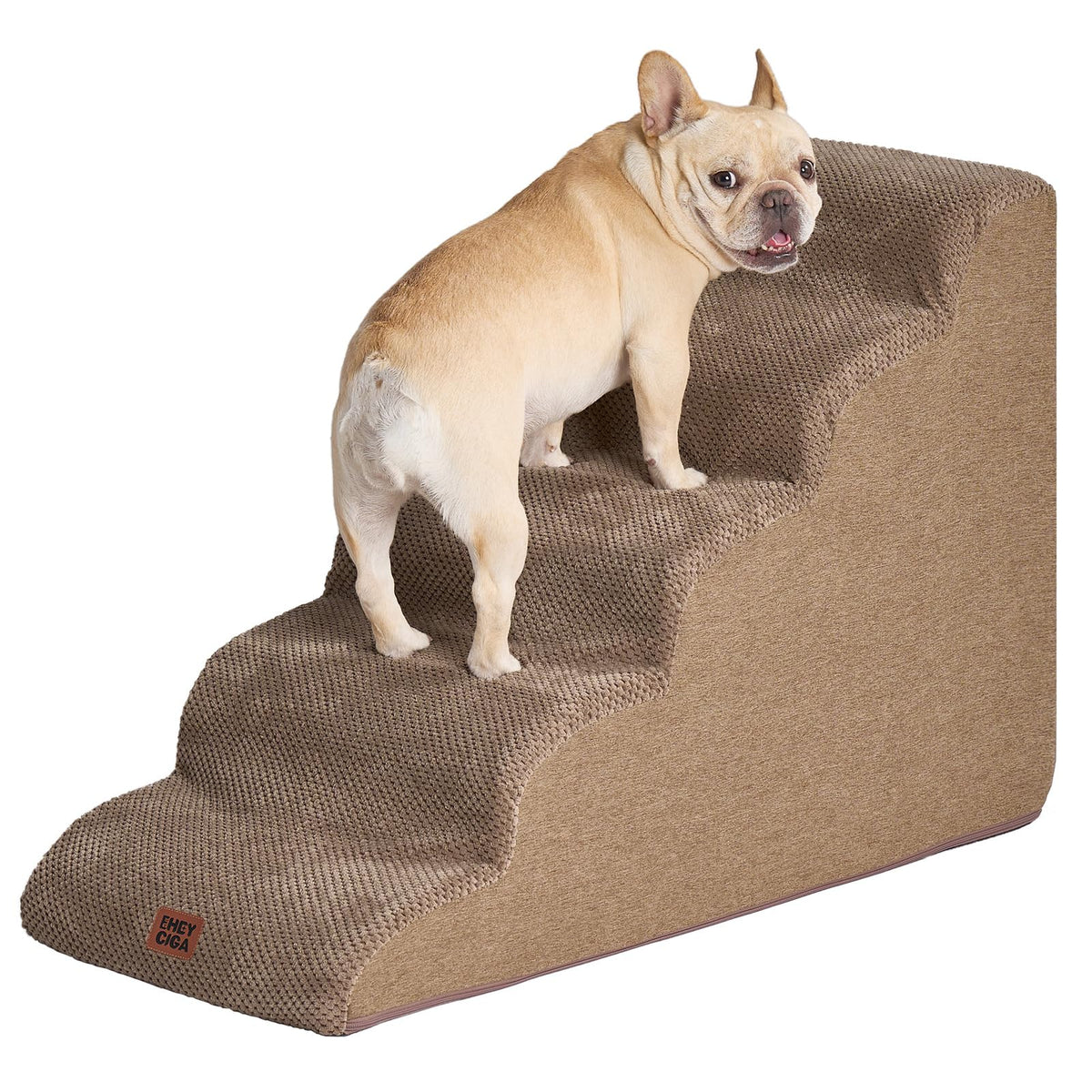 EHEYCIGA curved dog stairs edge bed 22-6h enabling stable access to high beds.