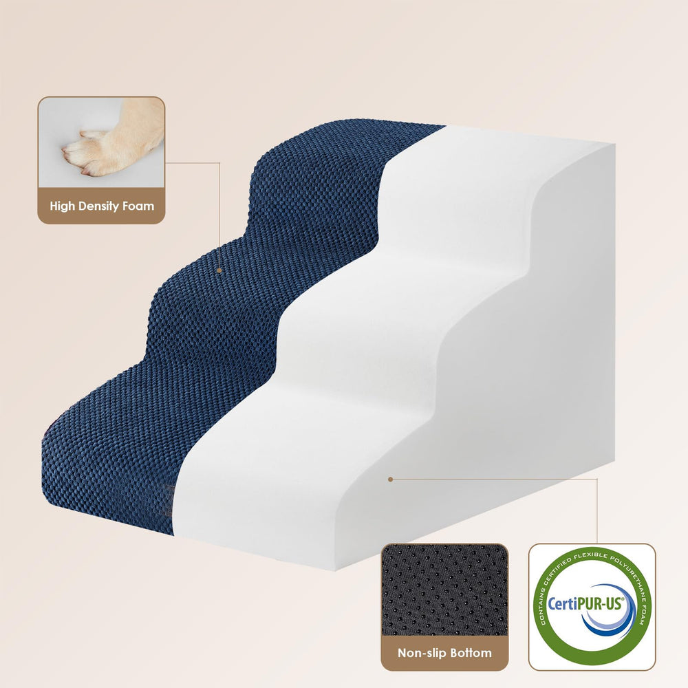 EHEYCIGA foam-core steps provide steady pet support.