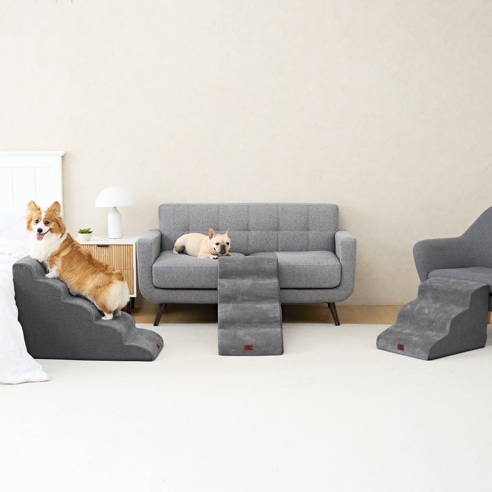 EHEYCIGA grey color blends with interior decor.
