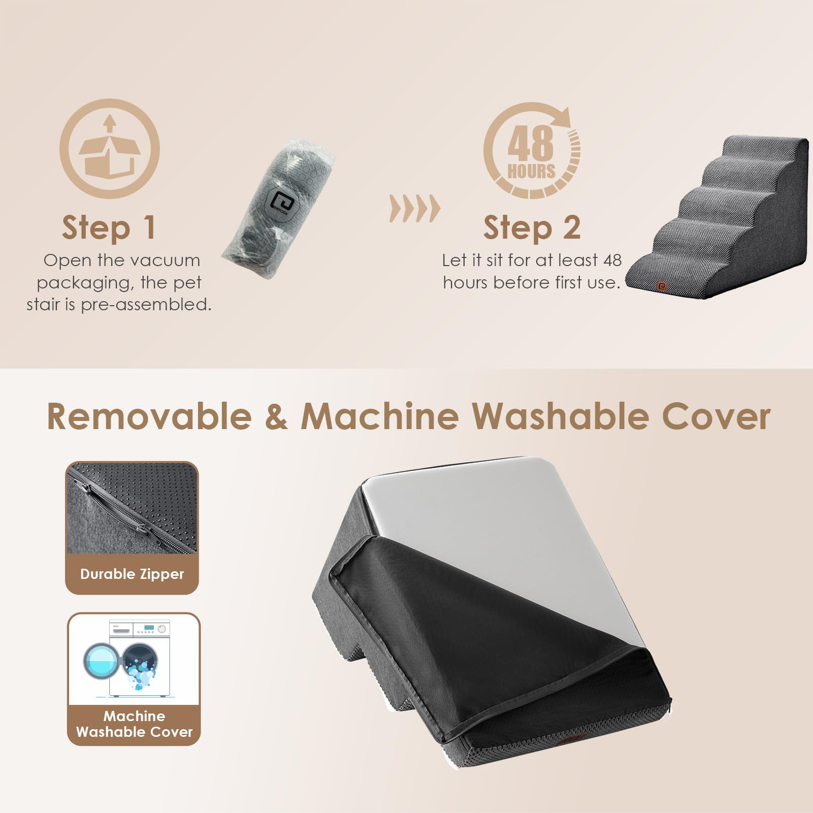 EHEYCIGA low angle slope helps protect joints during climbs.