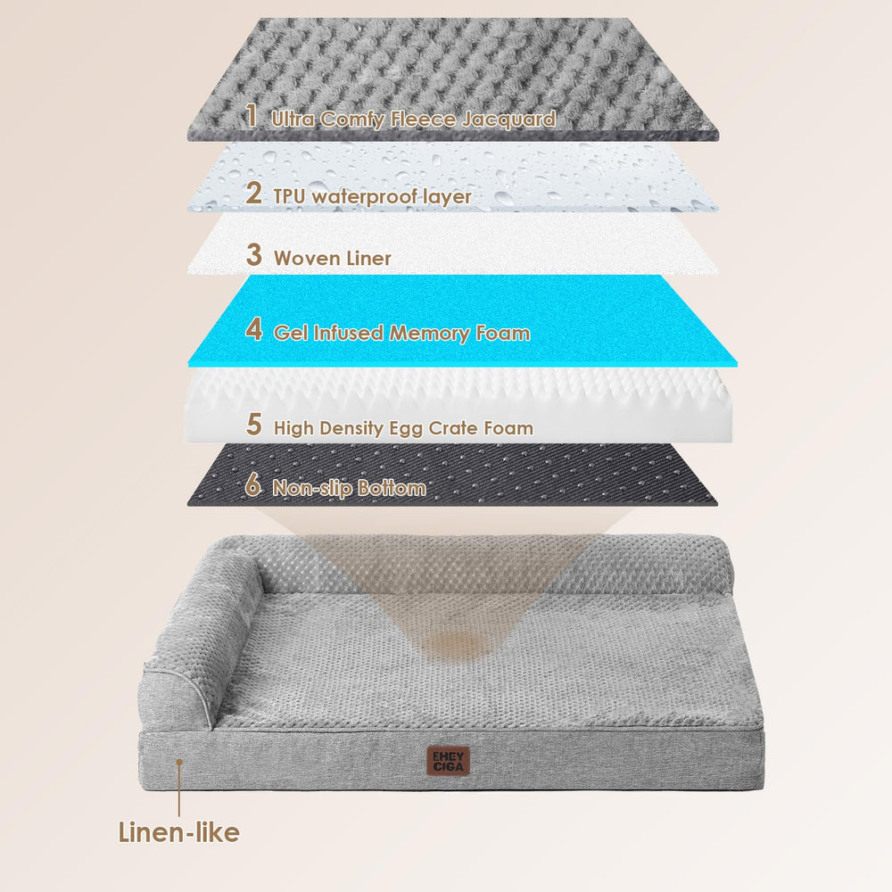 EHEYCIGA anti-slip bottom keeps the bed steady on floors
