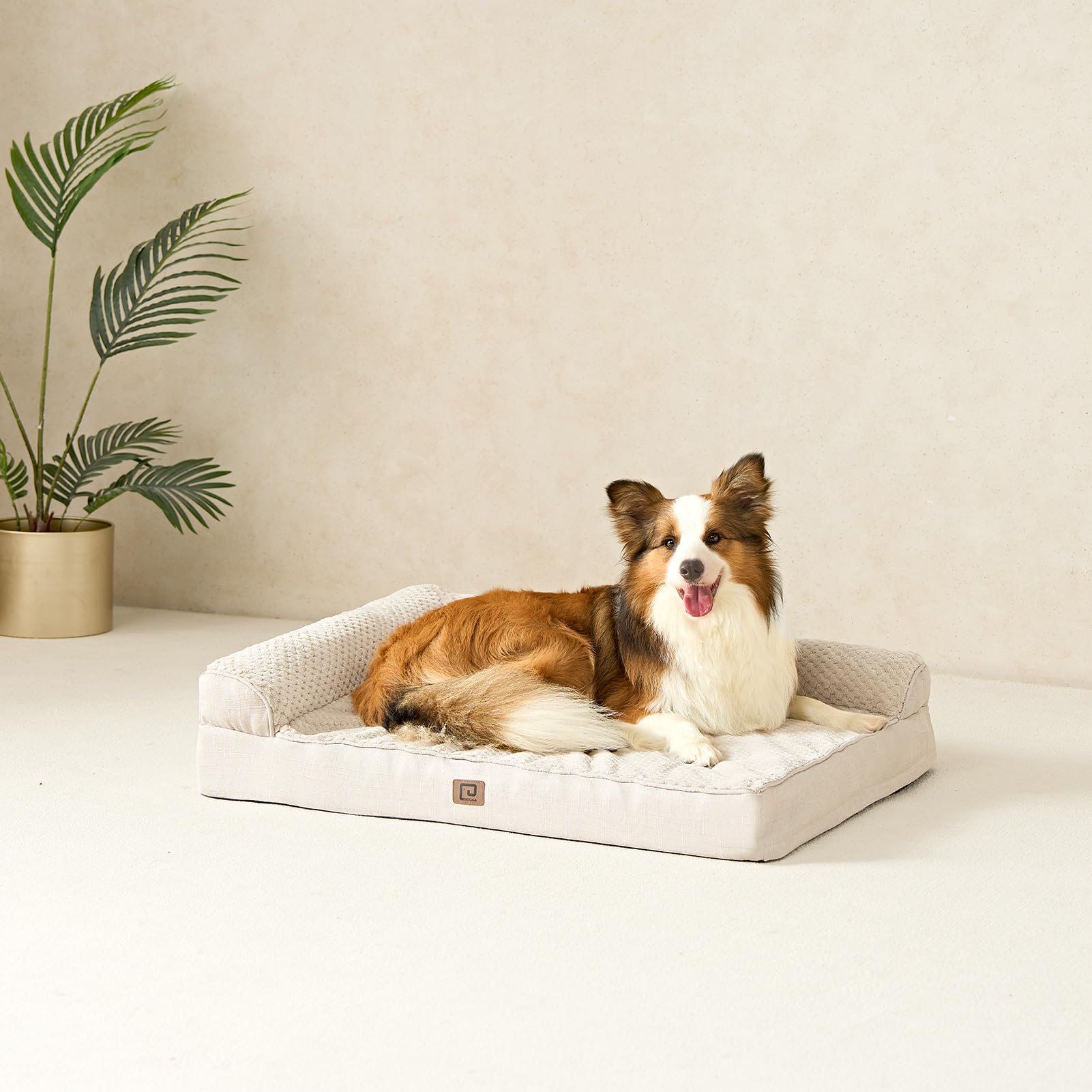 EHEYCIGA dog bed in crate dimensions 35x23x6 inches