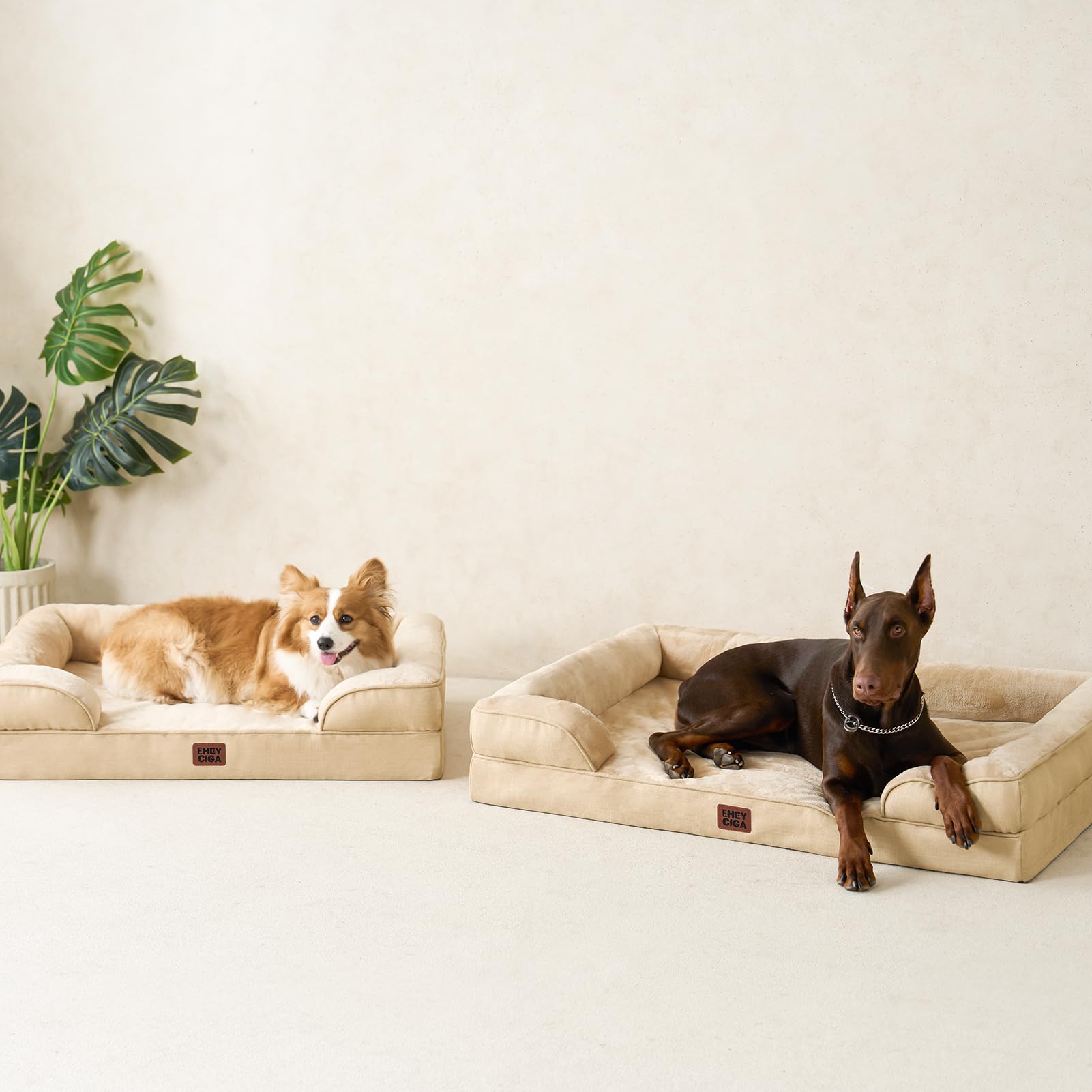 EHEYCIGA dog bed available in medium to extra-large sizes for big breeds.