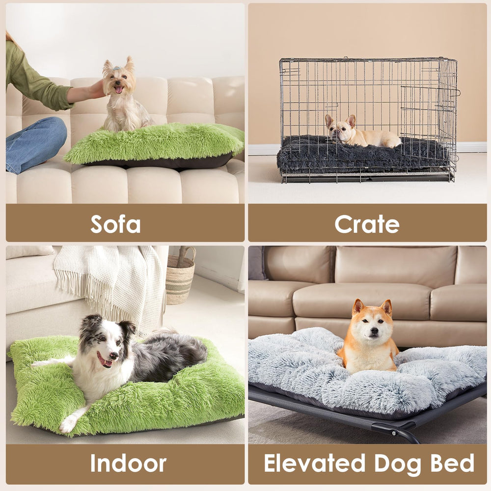 EHEYCIGA dog bed on floor for versatile crate or floor use