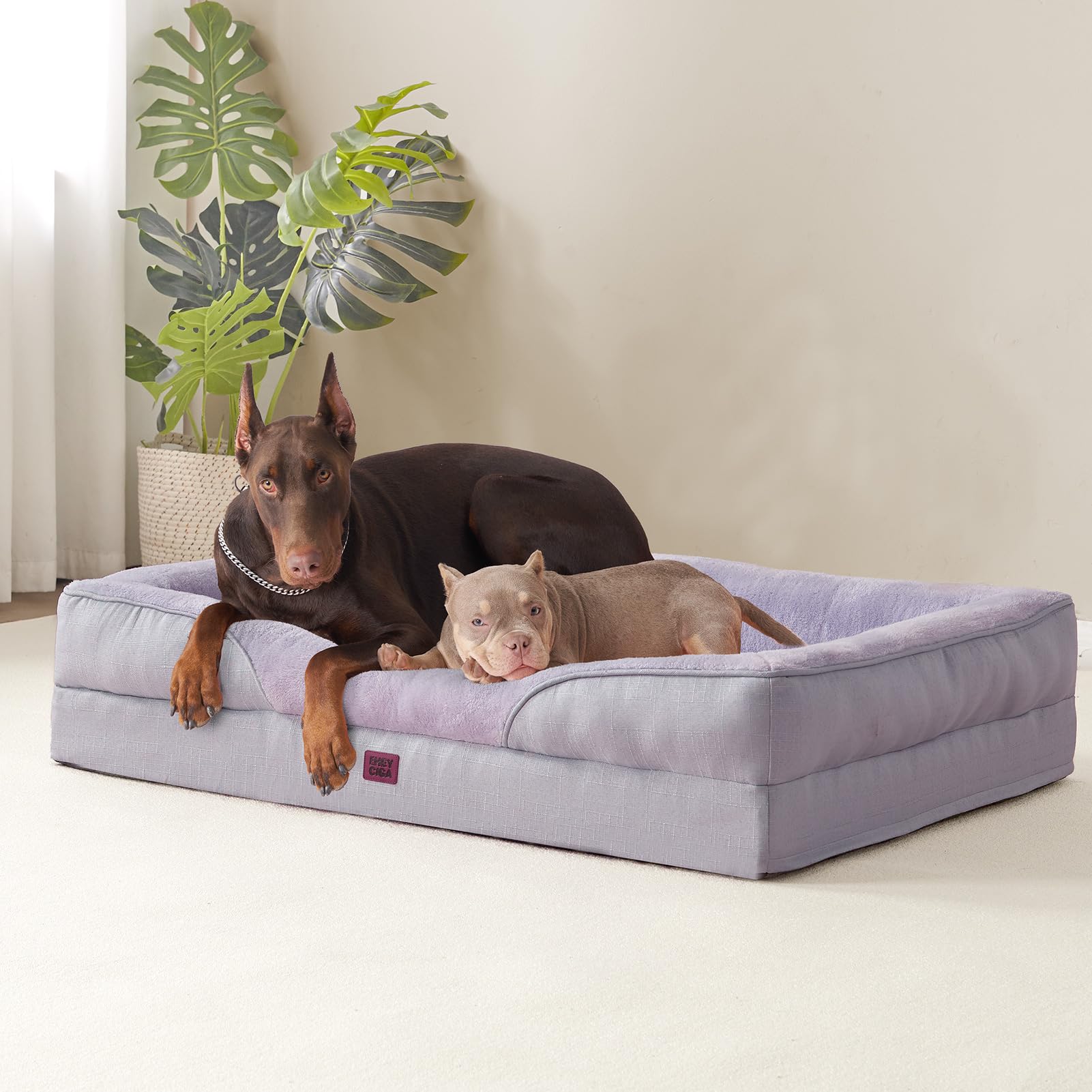 EHEYCIGA purple color adds stylish, cozy look for dog room.