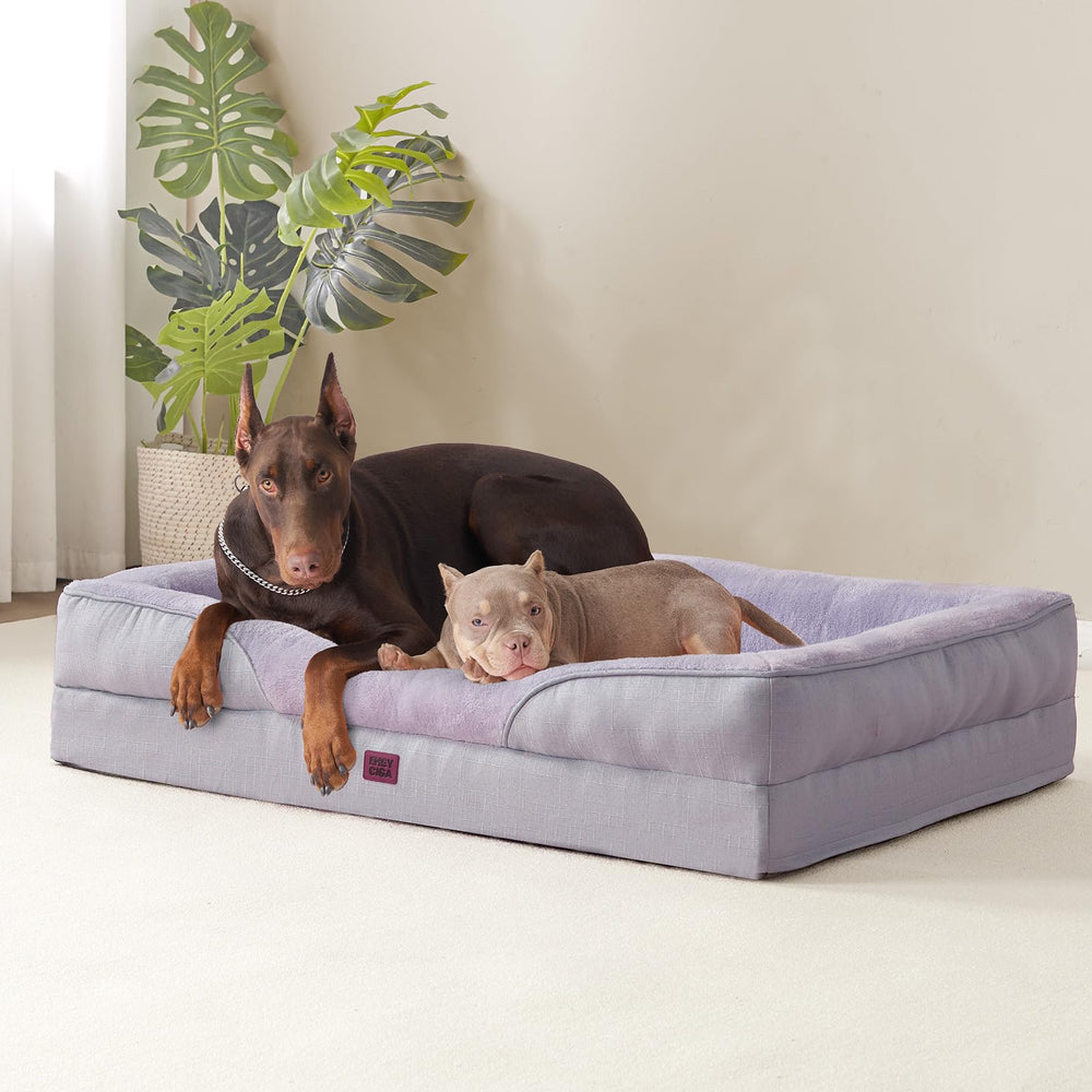 EHEYCIGA purple color adds stylish, cozy look for dog room.