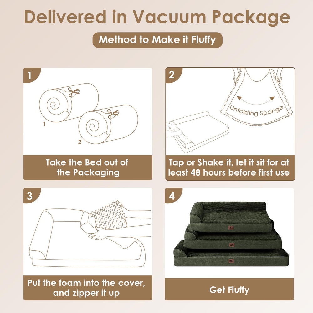 EHEYCIGA bed with removable washable cover for easy cleaning.